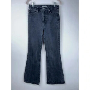 Madewell The Perfect Vintage Flare Jean Black High Rise  Sherborn Wash Size 26